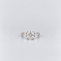 2.50 Ct. Lab Grown Diamond Oval & Pear Three Stone Ring (VS-EF)