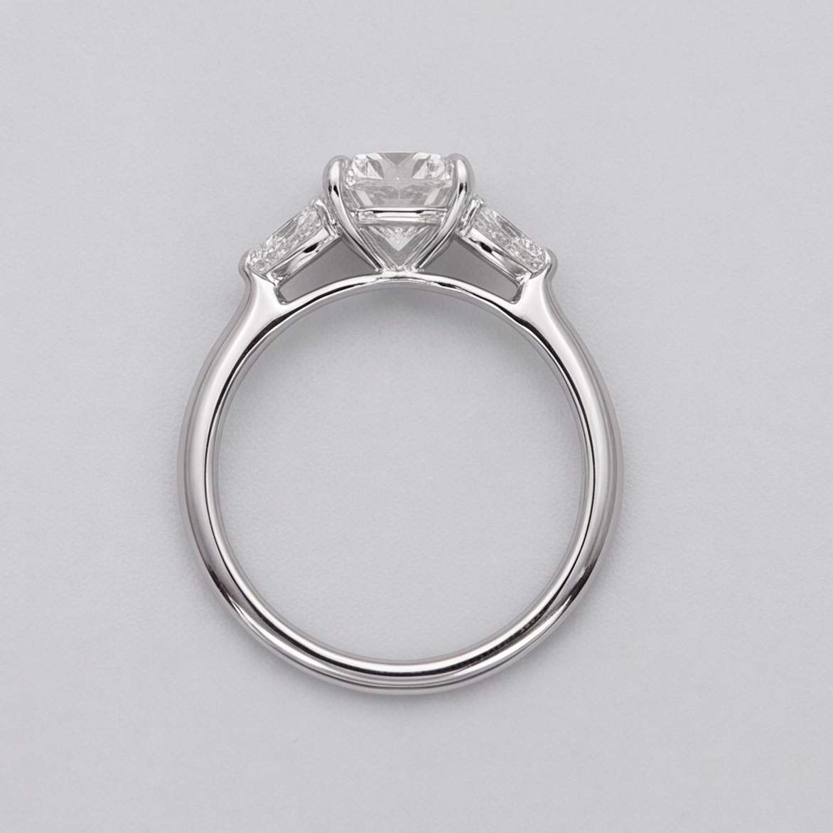 4 Ct. Lab-Grown Diamond Three Stone Ring Round Cut Ring (VS-EF)