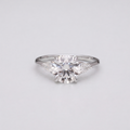 4 Ct. Lab-Grown Diamond Three Stone Ring Round Cut Ring (VS-EF)