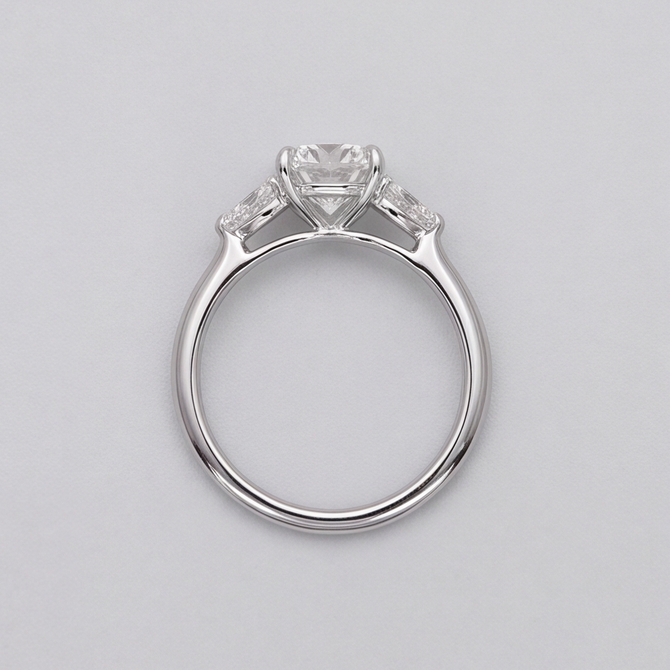 4 Ct. Lab-Grown Diamond Three Stone Ring Round Cut Ring (VS-EF)