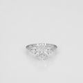 2.5 Lab-Grown Diamond Three Stone Ring Oval Cut Ring (VS-EF)