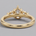 1.5 Ct. Lab-Grown Diamond Three Stone Ring Pear Cut Ring (VS-EF)