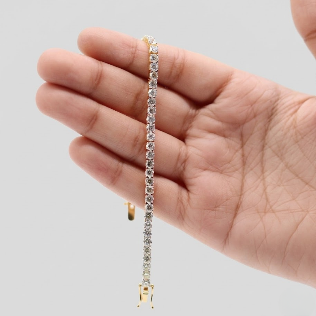 Natural Diamond Tennis Bracelet for Women | Luxury Diamond Bracelet | Fine Diamond Jewelry