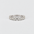 2.50 Ct. Lab Grown Diamond Round Cut Half Eternity Band (EF/VVS-VS)