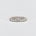 3.10 Ct. Princess Cut Lab Grown Diamond Eternity Band (EF/VVS-VS)