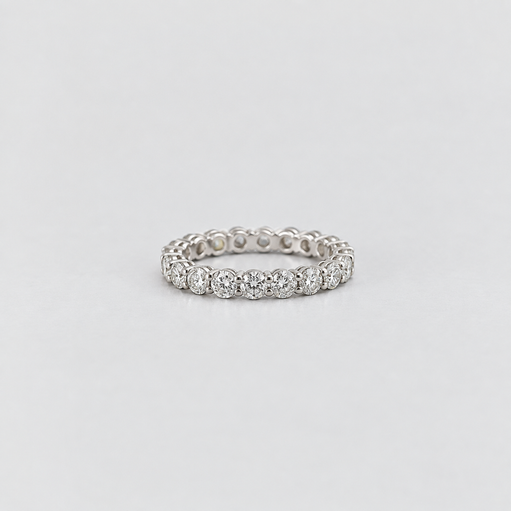 1.96 Ct. Lab Grown Diamond Round Eternity Band Ring (EF/VVS-VS)