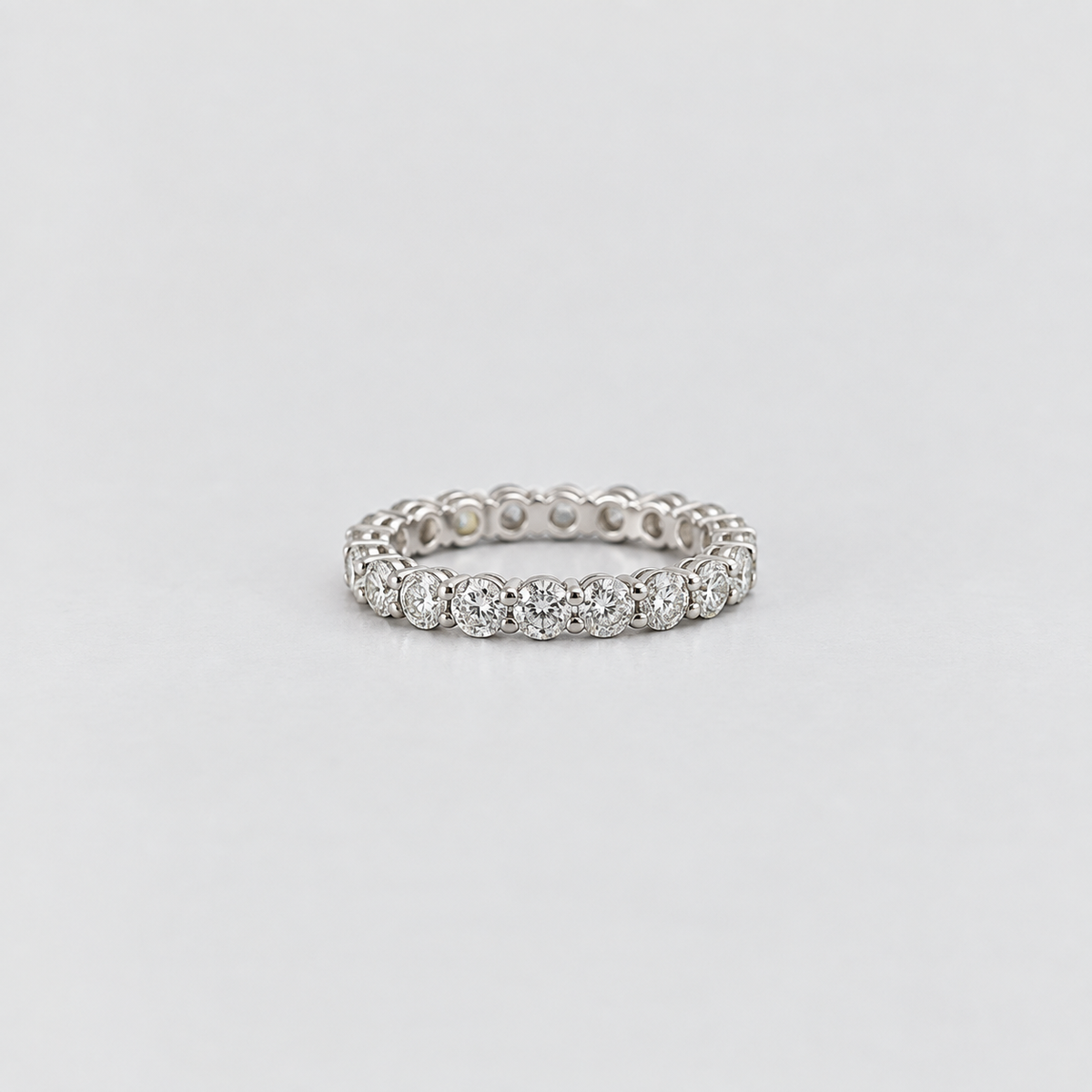 1.96 Ct. Lab Grown Diamond Round Eternity Band Ring (EF/VVS-VS)