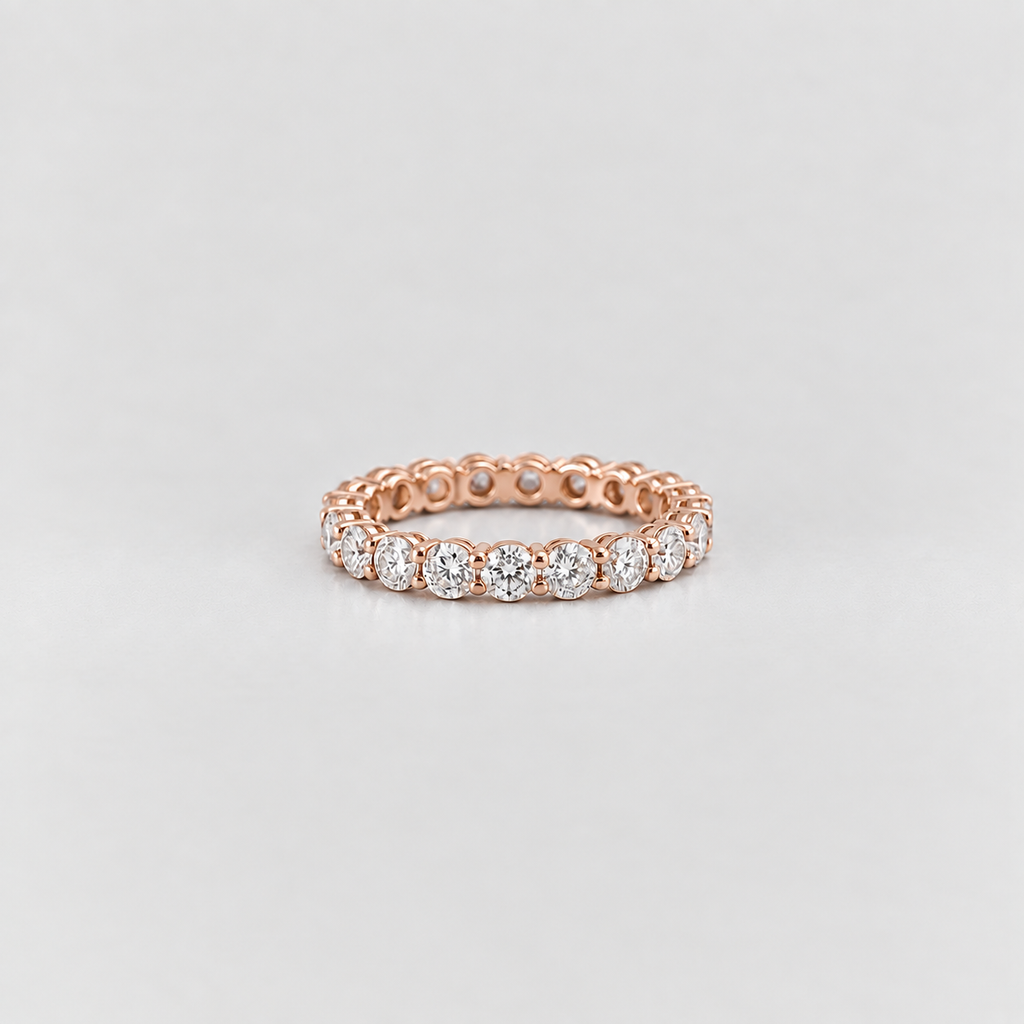 1.96 Ct. Lab Grown Diamond Round Eternity Band Ring (EF/VVS-VS)
