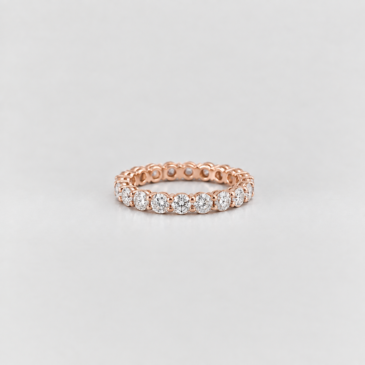 1.96 Ct. Lab Grown Diamond Round Eternity Band Ring (EF/VVS-VS)