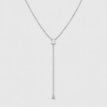 Lab Grown Diamond Pear Cut Chain Necklace 0.40 Ct. (EF/VVS-VS)