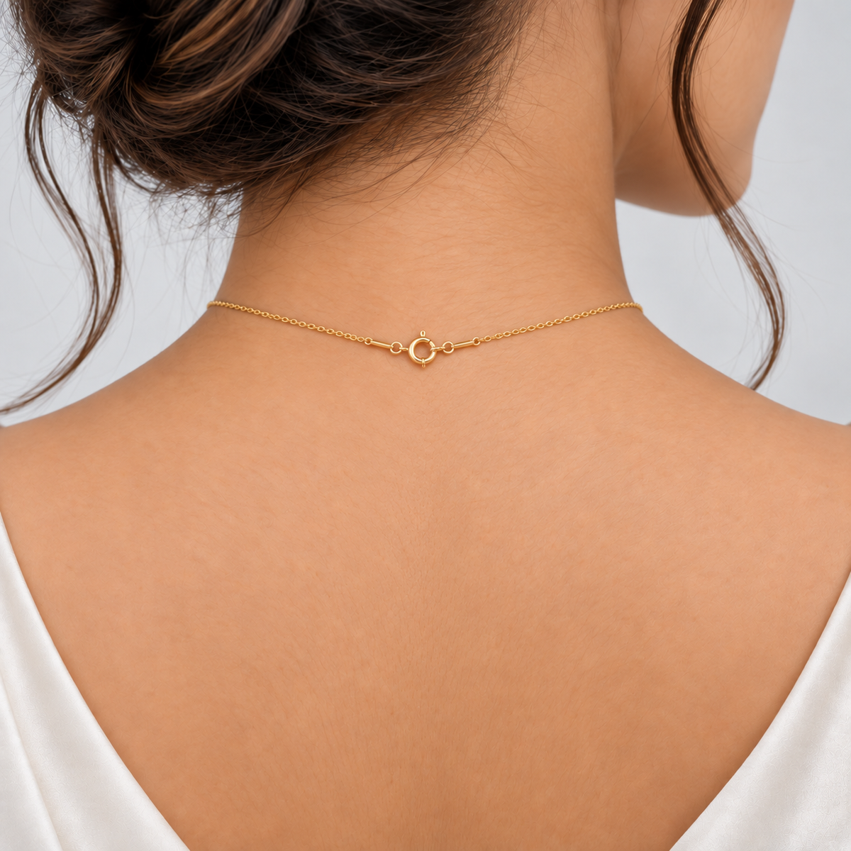 Lab Grown Diamond Pear Cut Chain Necklace 0.40 Ct. (EF/VVS-VS)