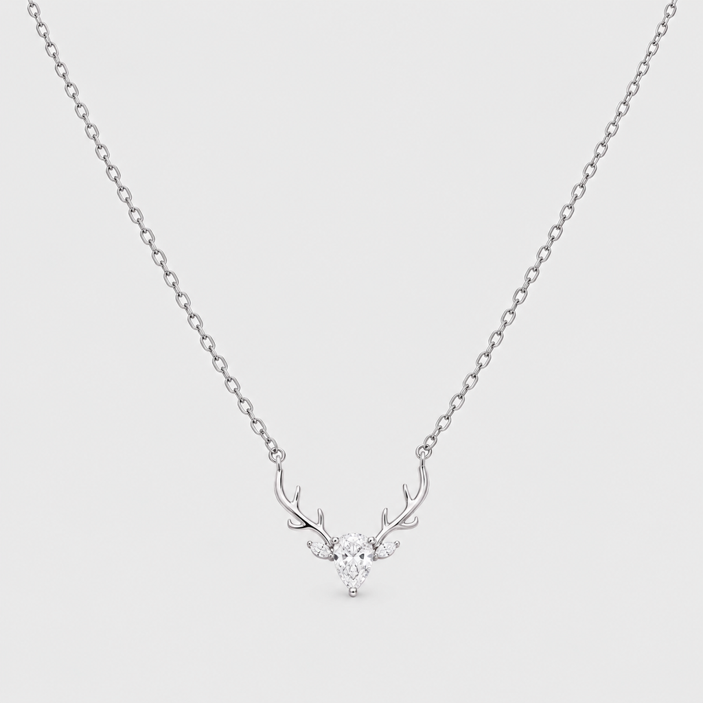 Lab Grown Diamond Pear Cut 0.25 Ct. Chain Necklace (EF/VVS-VS)