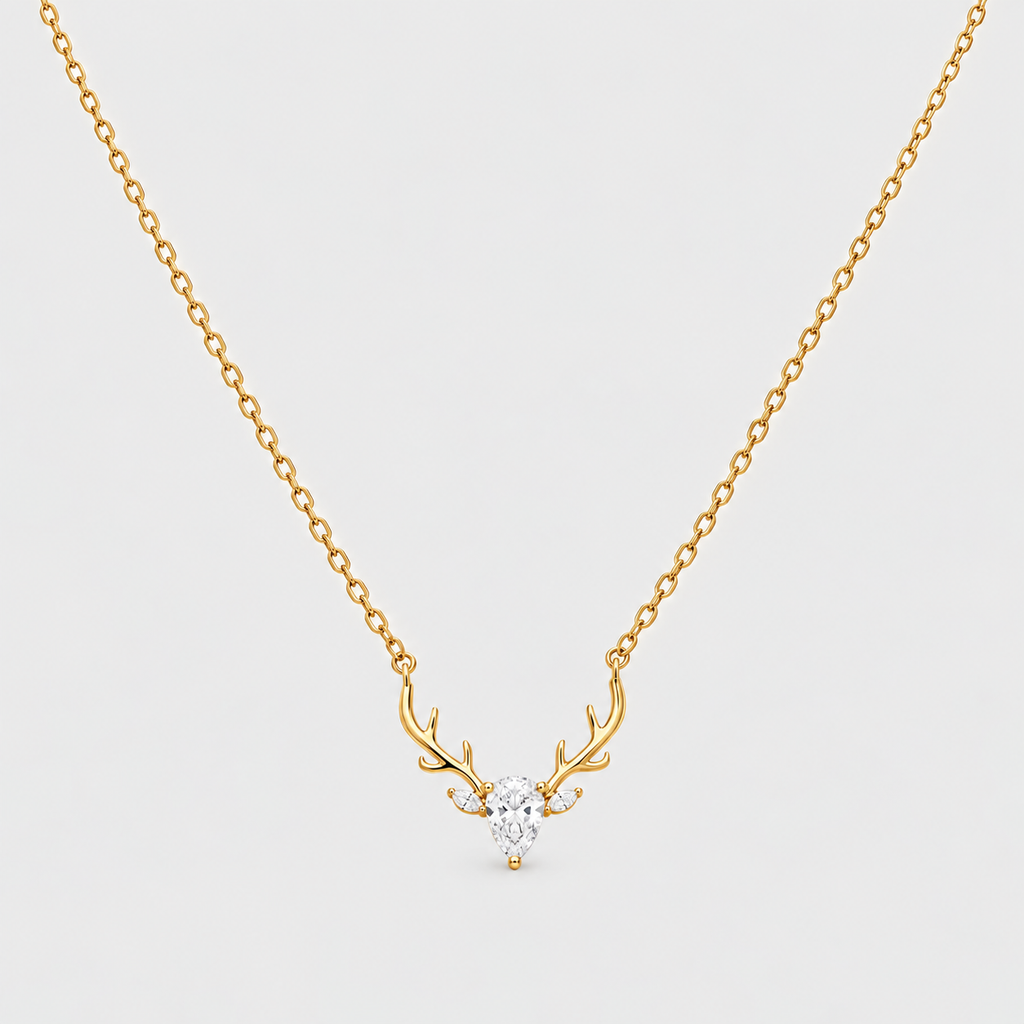 Lab Grown Diamond Pear Cut 0.25 Ct. Chain Necklace (EF/VVS-VS)