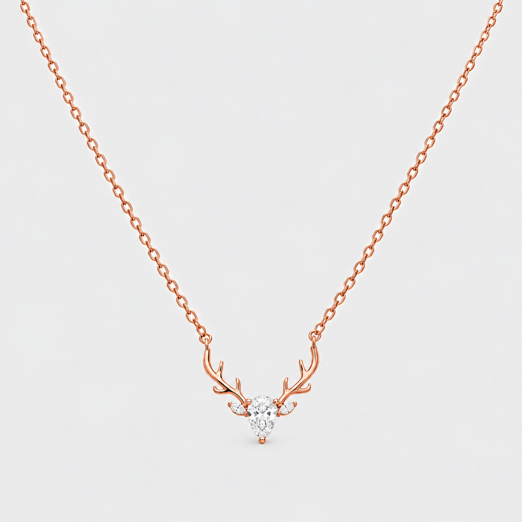 Lab Grown Diamond Pear Cut 0.25 Ct. Chain Necklace (EF/VVS-VS)