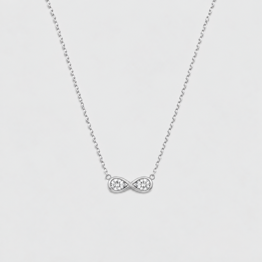 Lab Grown Diamond Infinity Design Chain Necklace 0.50 Ct. (EF/VVS-VS)