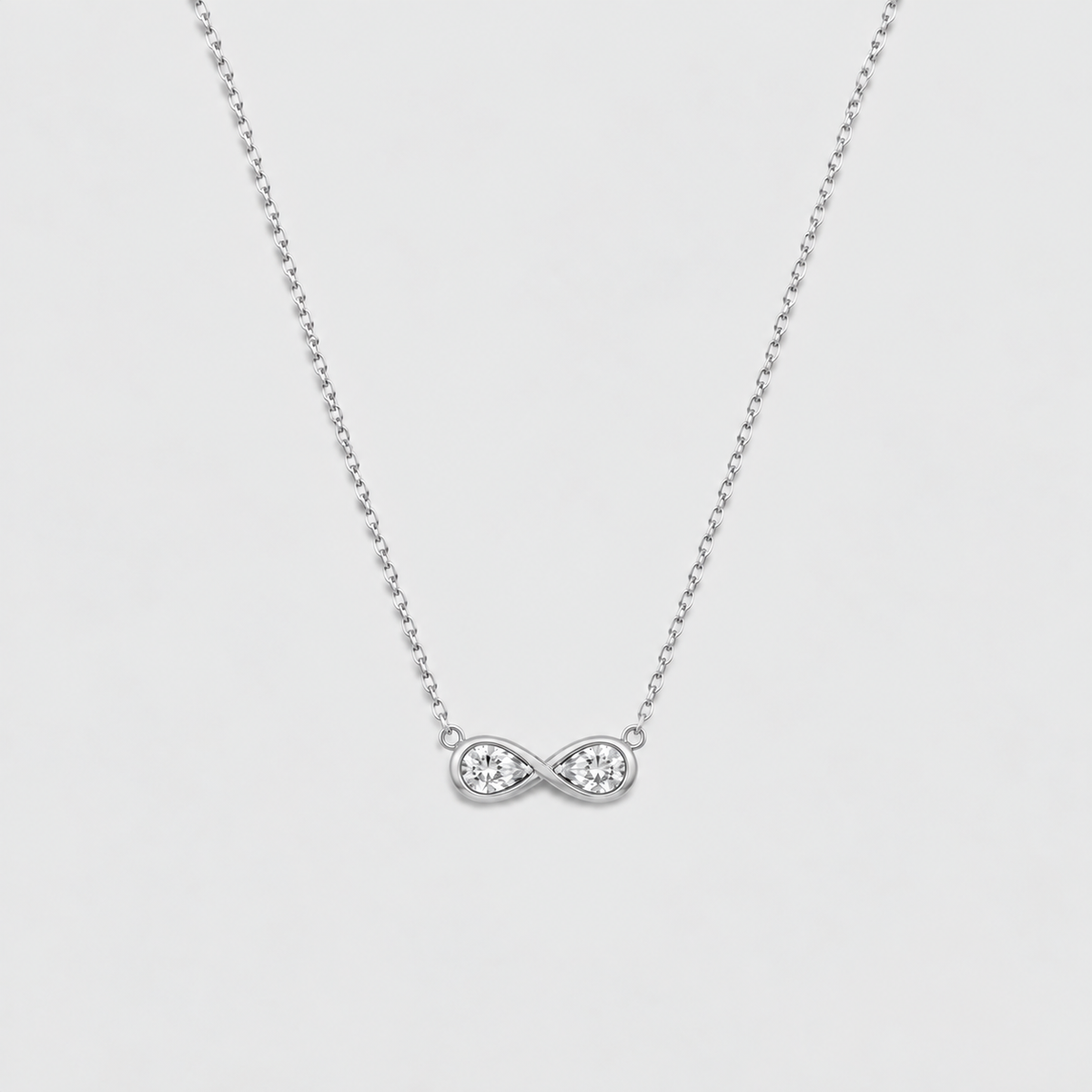 Lab Grown Diamond Infinity Design Chain Necklace 0.50 Ct. (EF/VVS-VS)