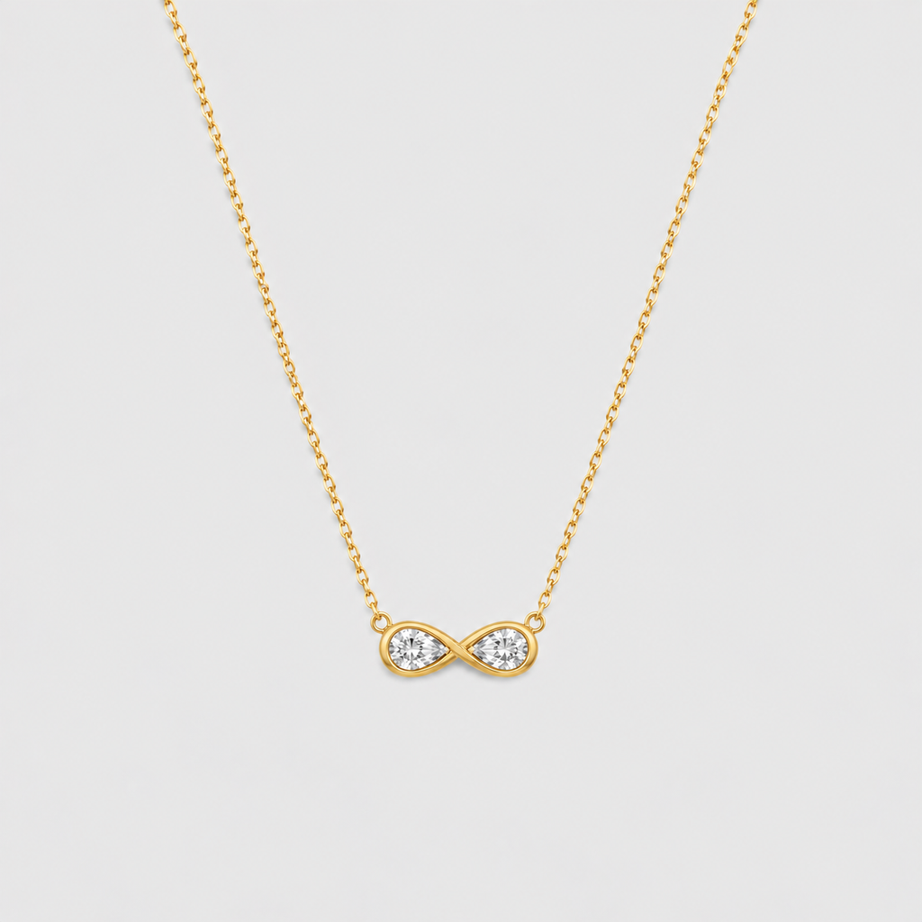 Lab Grown Diamond Infinity Design Chain Necklace 0.50 Ct. (EF/VVS-VS)