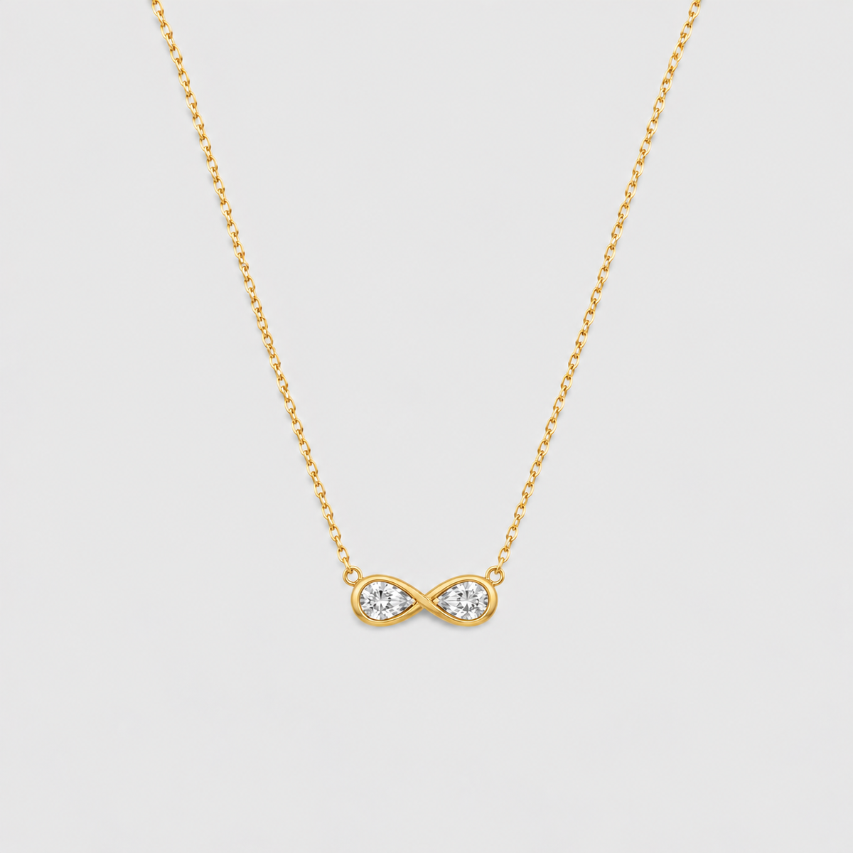 Lab Grown Diamond Infinity Design Chain Necklace 0.50 Ct. (EF/VVS-VS)