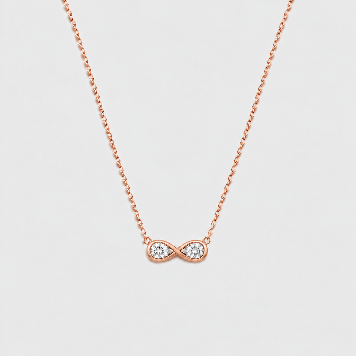 Lab Grown Diamond Infinity Design Chain Necklace 0.50 Ct. (EF/VVS-VS)