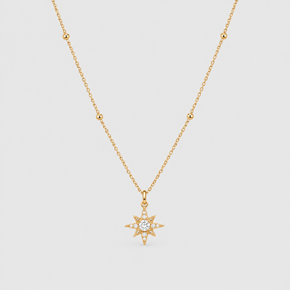 Lab Grown Diamond Round 0.20 Ct. Layered Chain Necklace (EF/VVS-VS)