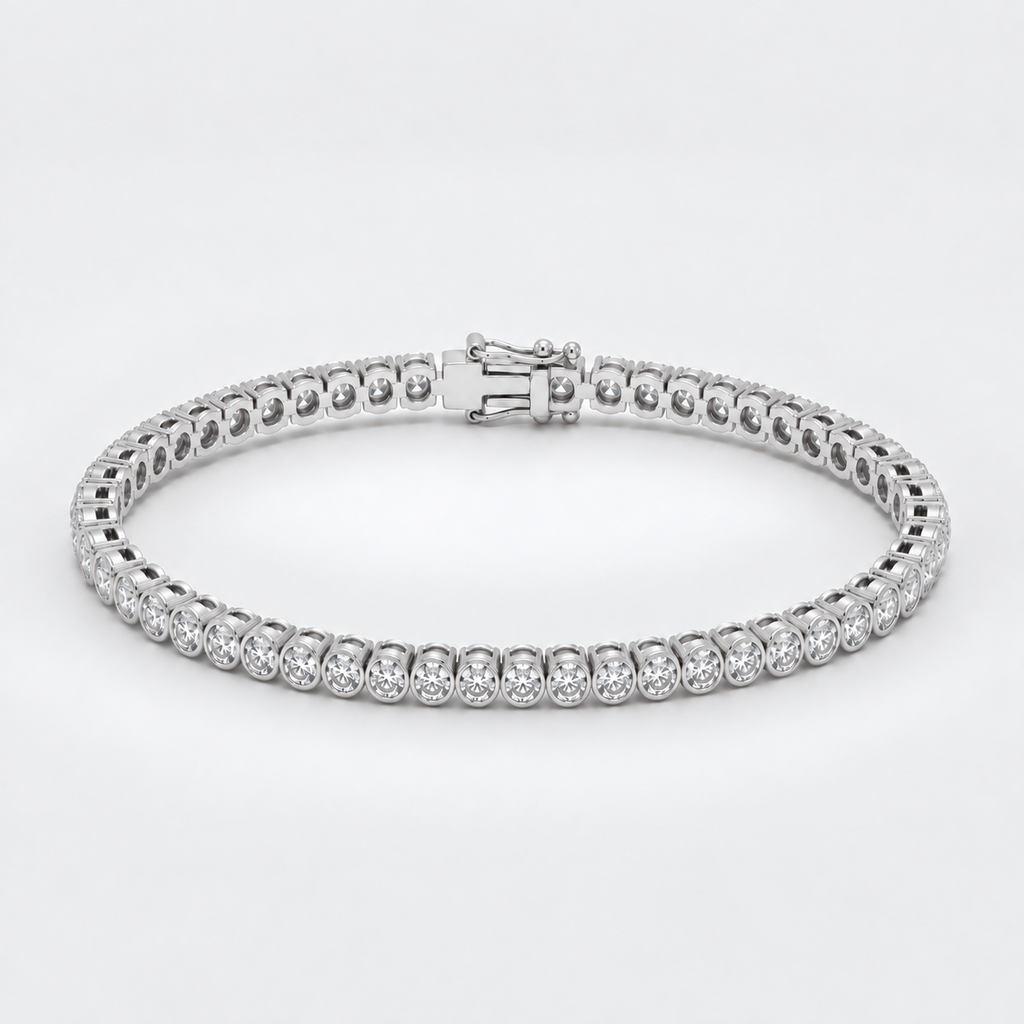 3.68 Ct. Lab Grown Diamond Round Cut Tennis Bracelet (EF/VVS-VS)
