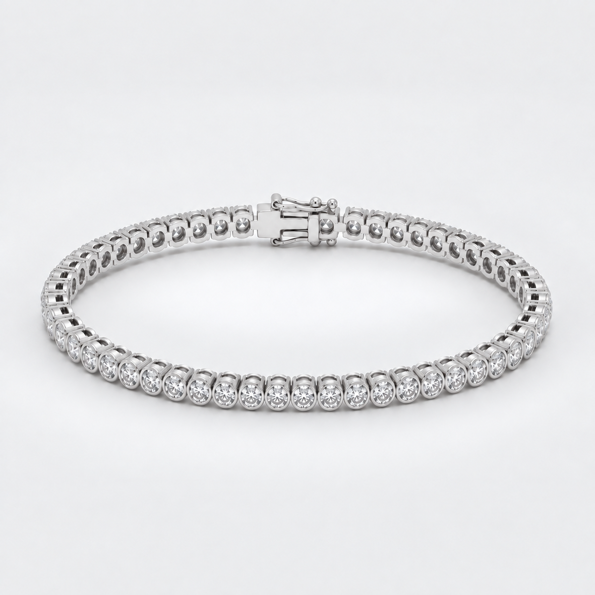 3.68 Ct. Lab Grown Diamond Round Cut Tennis Bracelet (EF/VVS-VS)