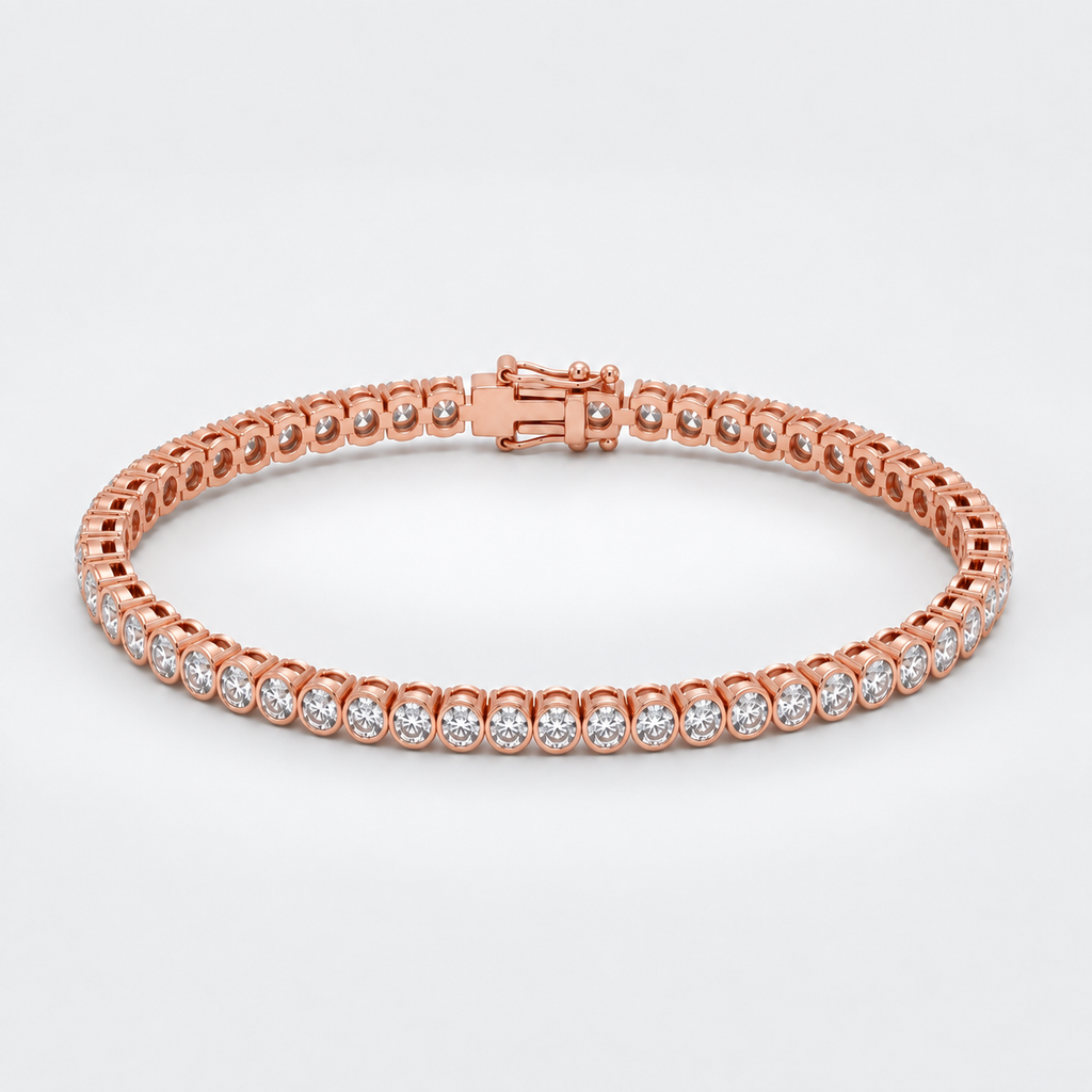 3.68 Ct. Lab Grown Diamond Round Cut Tennis Bracelet (EF/VVS-VS)