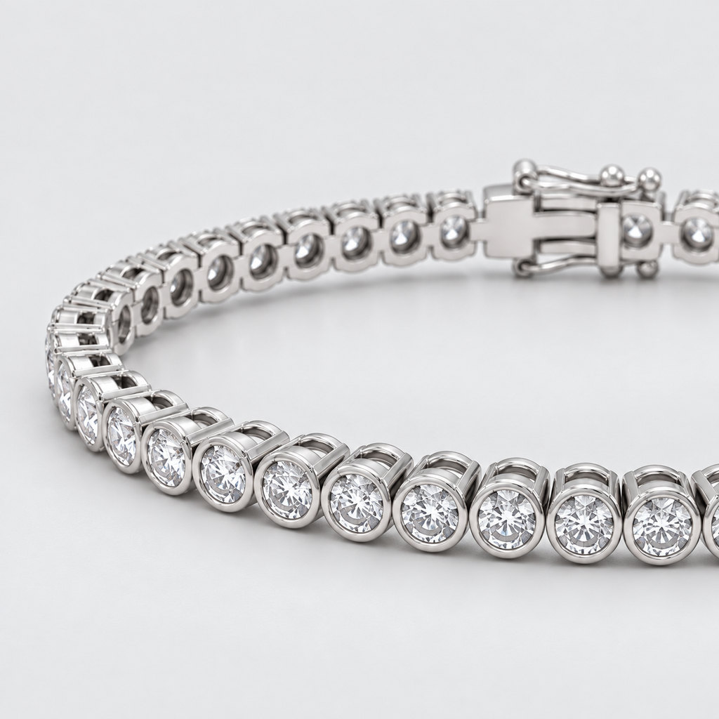 3.68 Ct. Lab Grown Diamond Round Cut Tennis Bracelet (EF/VVS-VS)