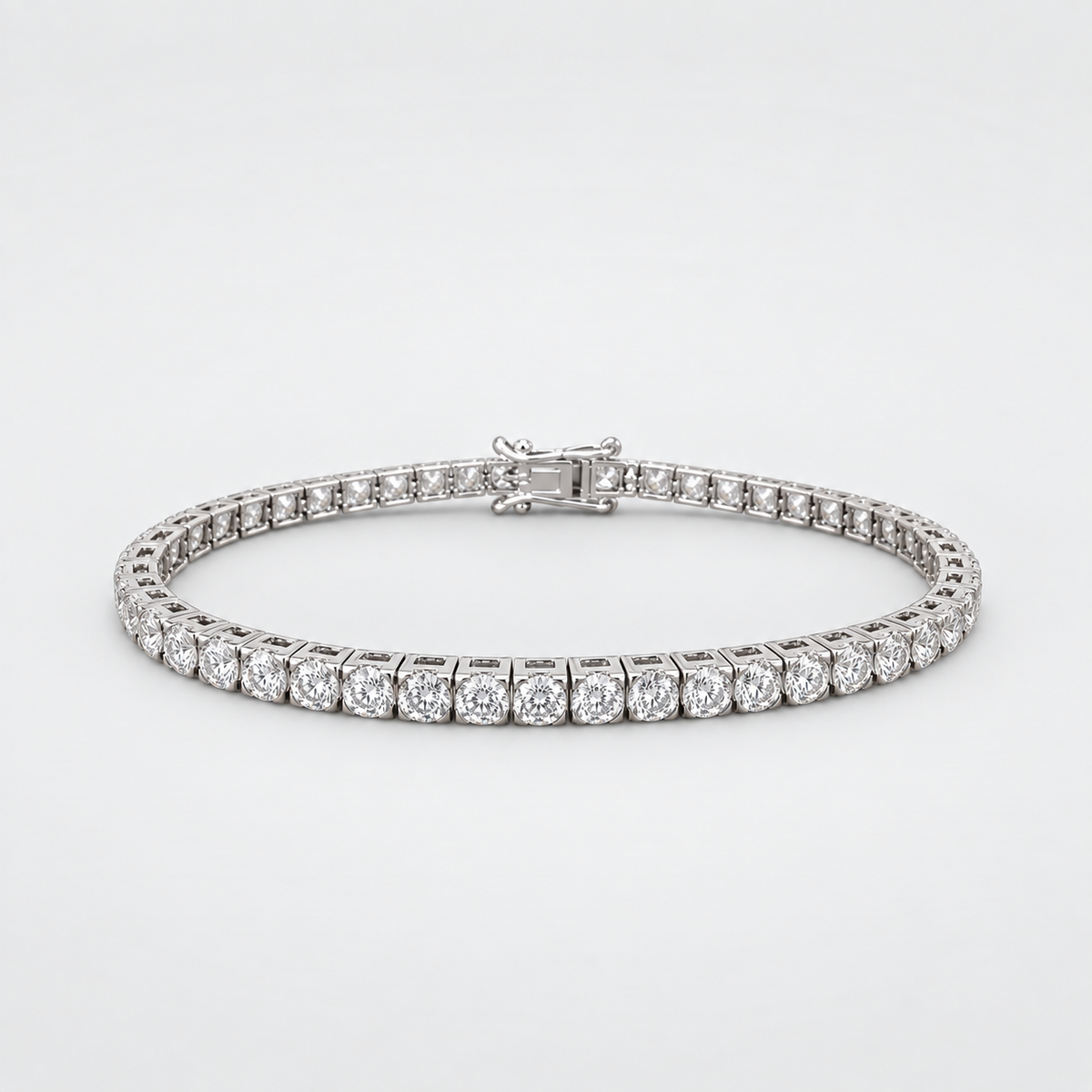 7.13 Ct. Lab Grown Diamond Round Cut Tennis Bracelet (EF/VVS-VS)