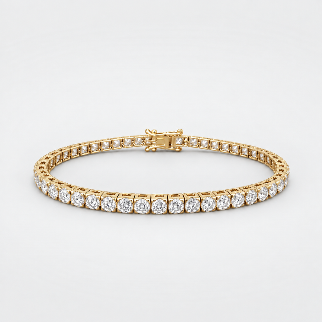 7.13 Ct. Lab Grown Diamond Round Cut Tennis Bracelet (EF/VVS-VS)
