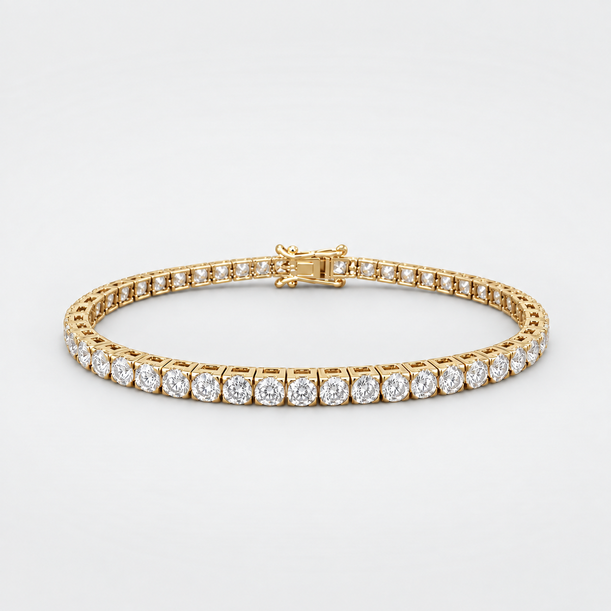 7.13 Ct. Lab Grown Diamond Round Cut Tennis Bracelet (EF/VVS-VS)