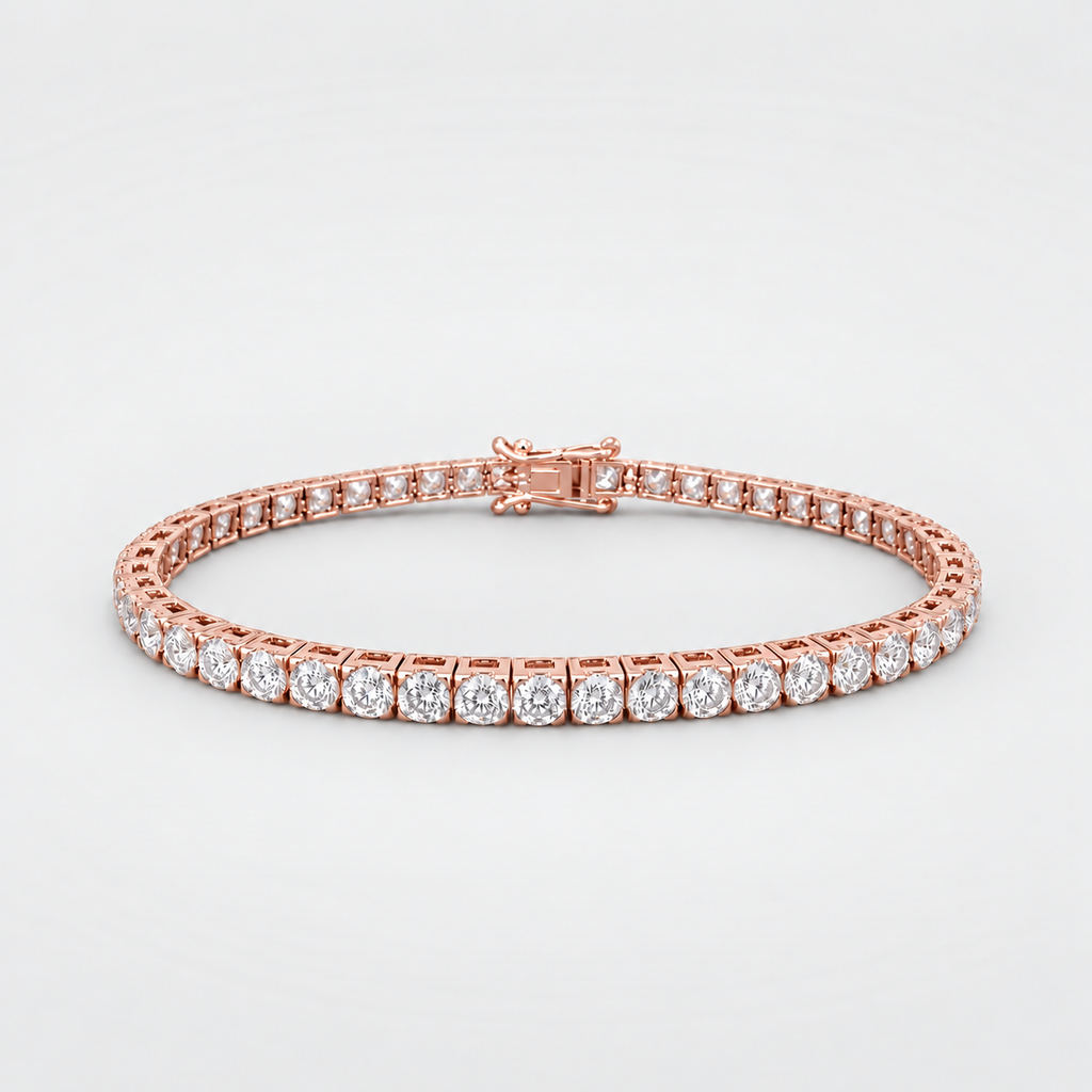 7.13 Ct. Lab Grown Diamond Round Cut Tennis Bracelet (EF/VVS-VS)