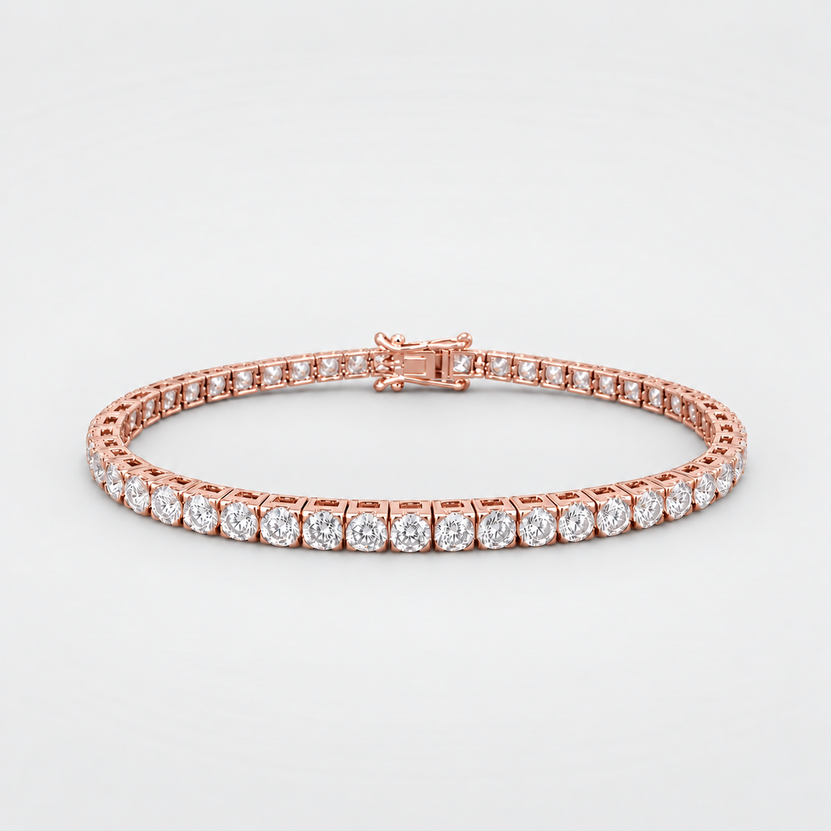 7.13 Ct. Lab Grown Diamond Round Cut Tennis Bracelet (EF/VVS-VS)
