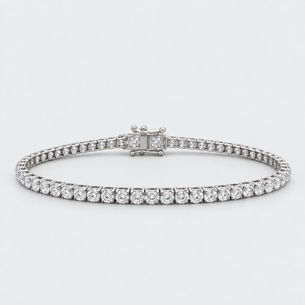 5.17 Ct. Lab Grown Diamond Round Cut Tennis Bracelet (EF/VVS-VS)