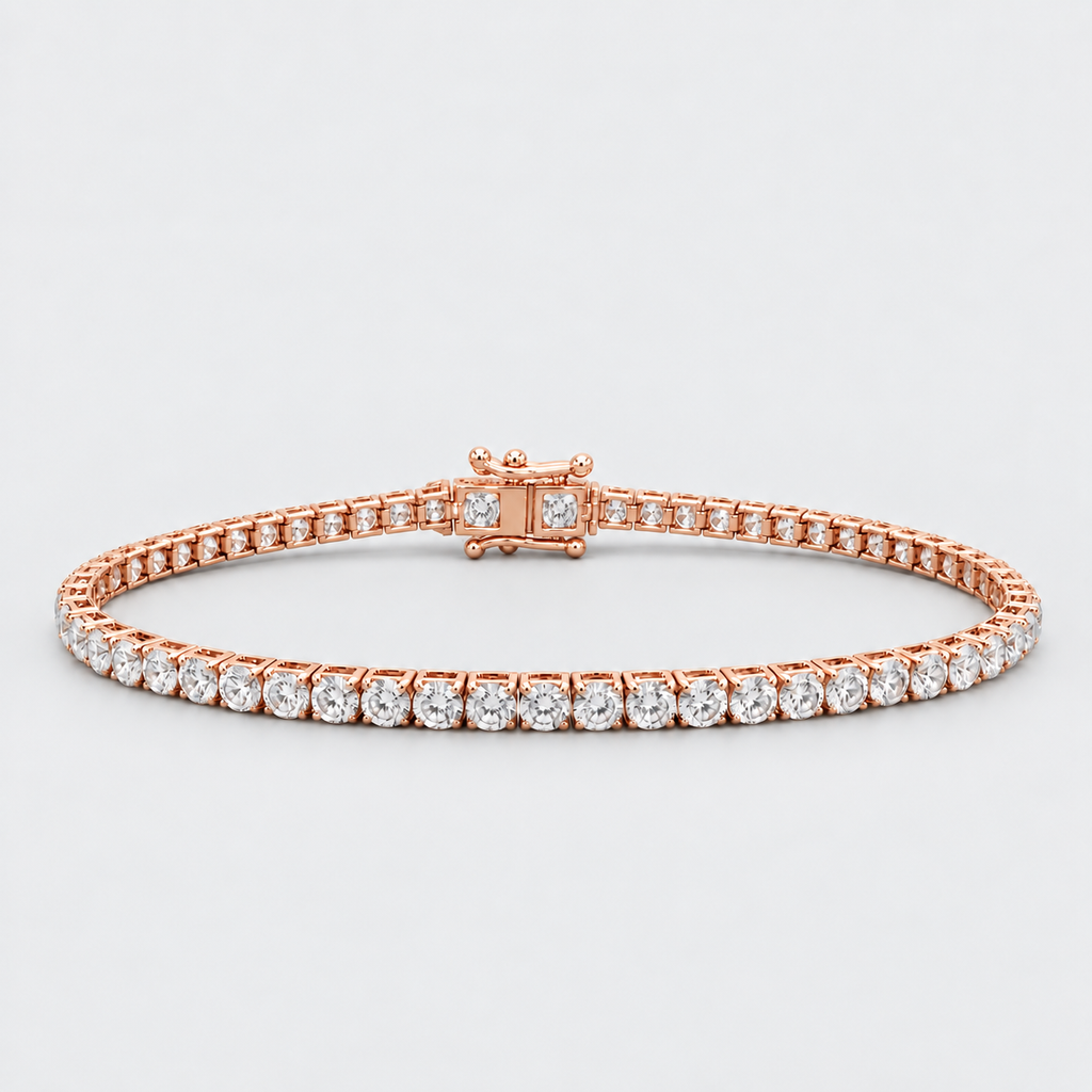 5.17 Ct. Lab Grown Diamond Round Cut Tennis Bracelet (EF/VVS-VS)