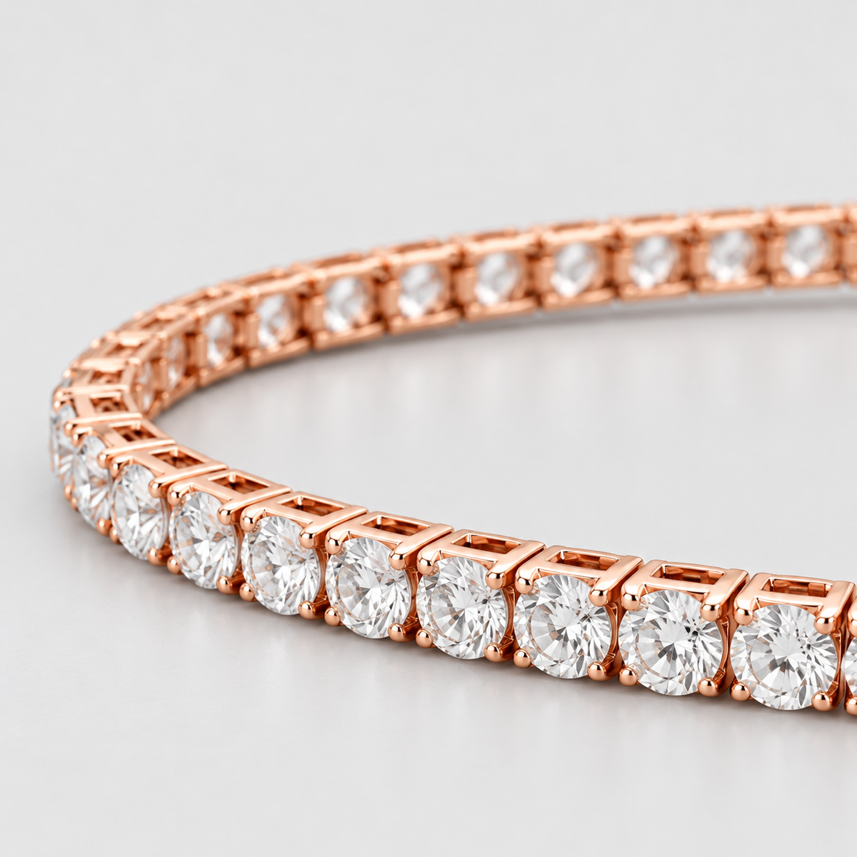5.17 Ct. Lab Grown Diamond Round Cut Tennis Bracelet (EF/VVS-VS)