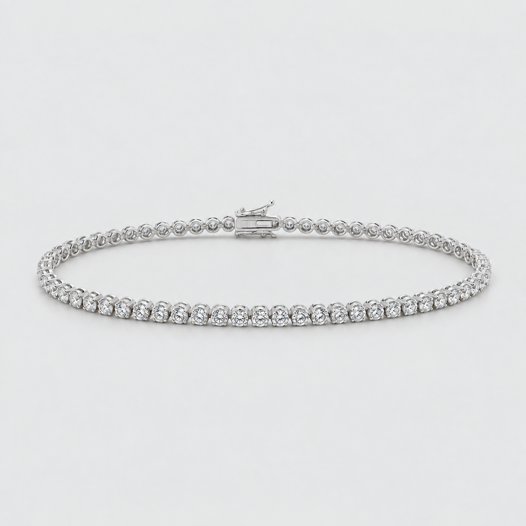 1.67 Ct. Lab Grown Diamond Round Cut Tennis Bracelet (EF/VVS-VS)