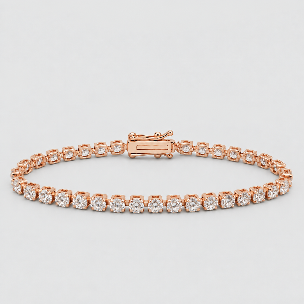 5.73 Ct. Lab Grown Diamond Round Tennis Bracelet (EF/VVS-VS)