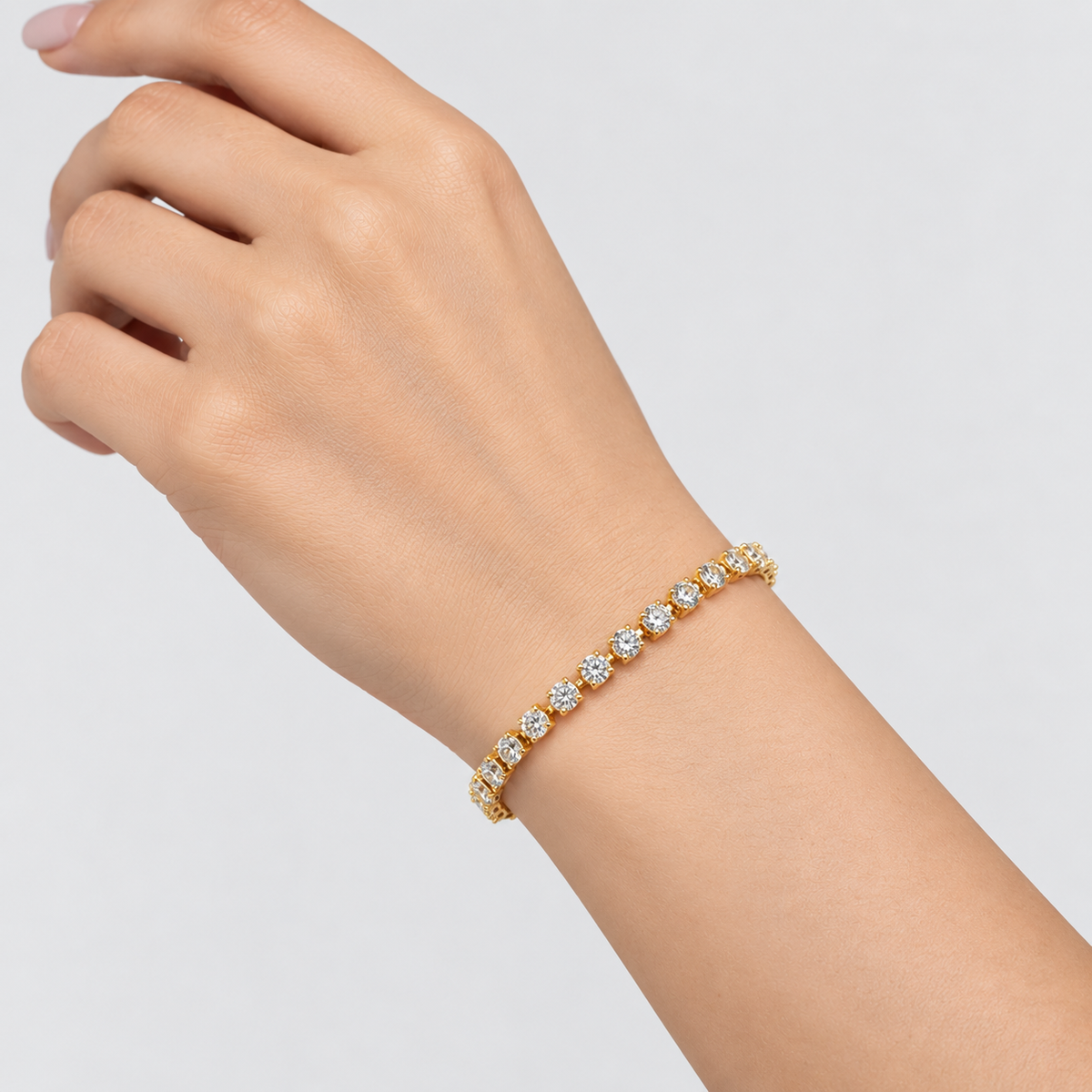 5.73 Ct. Lab Grown Diamond Round Tennis Bracelet (EF/VVS-VS)