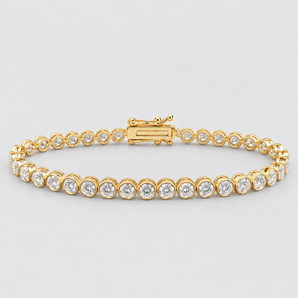 4.56 Ct. Lab Grown Diamond Round Cut Tennis Bracelet (EF/VVS-VS)