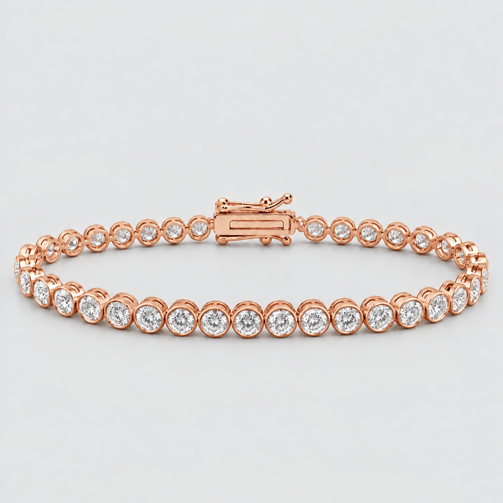 4.56 Ct. Lab Grown Diamond Round Cut Tennis Bracelet (EF/VVS-VS)