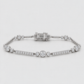 2 Ct. Round Cut Lab Grown Diamond Tennis Bracelet (EF/VVS-VS)