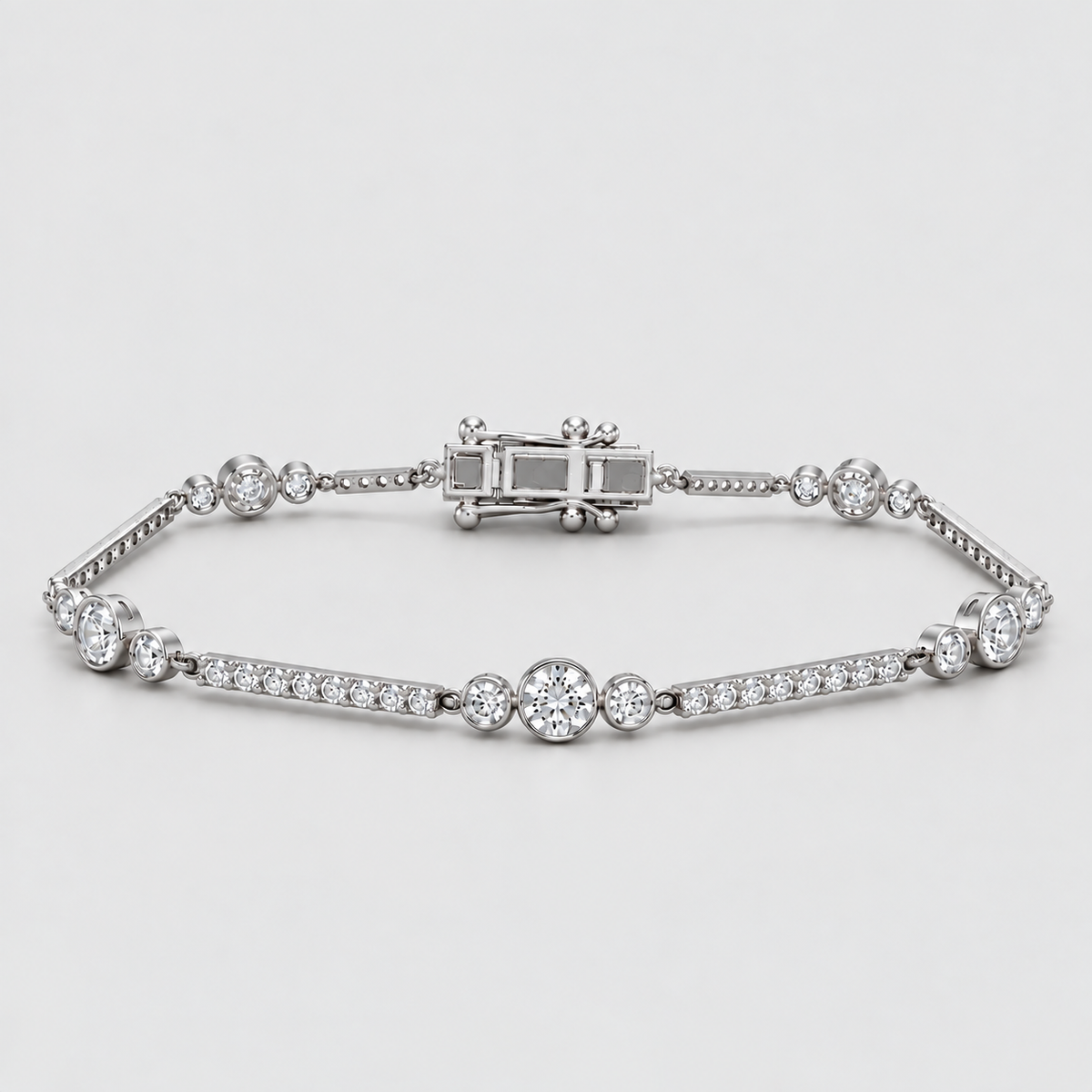 2 Ct. Round Cut Lab Grown Diamond Tennis Bracelet (EF/VVS-VS)