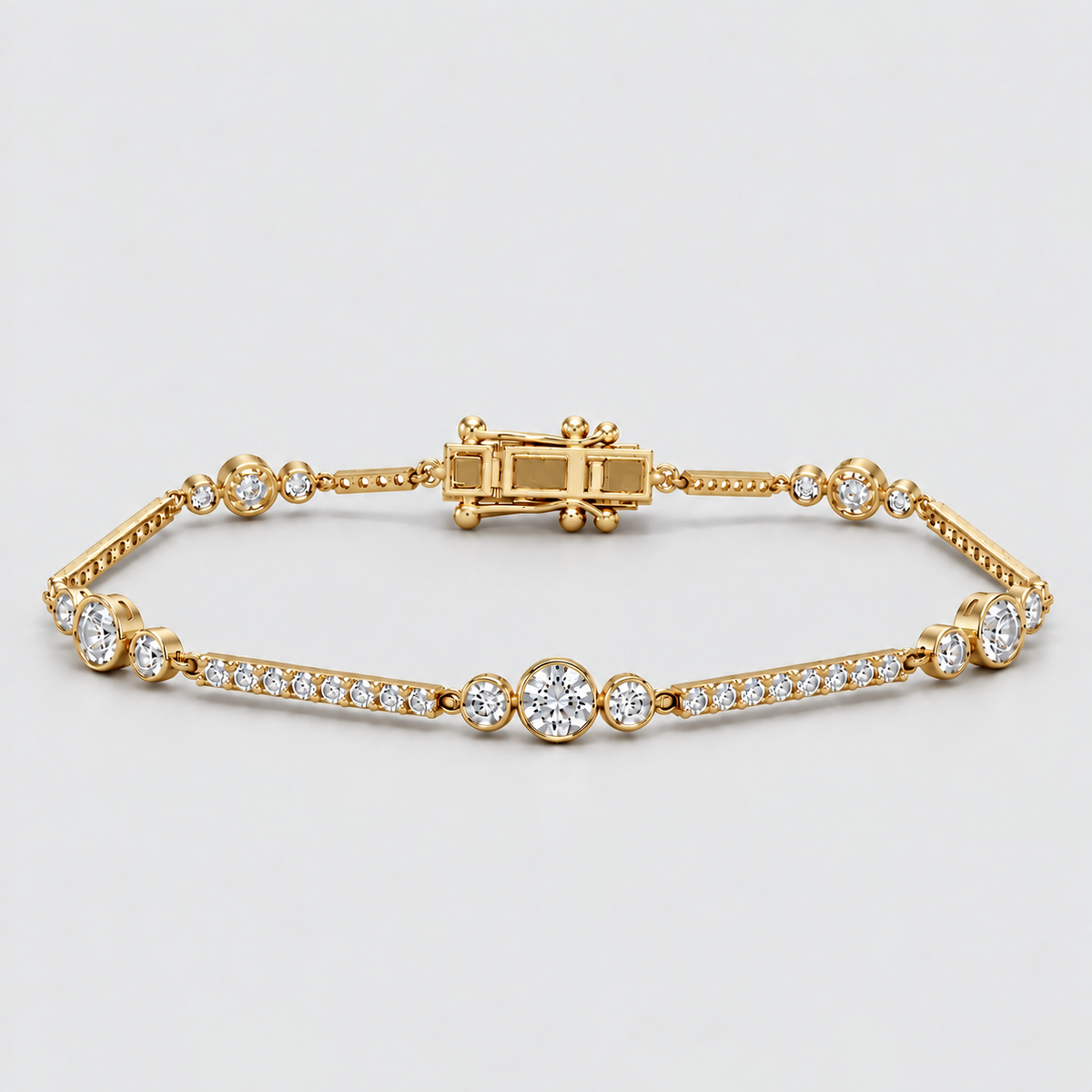 2 Ct. Round Cut Lab Grown Diamond Tennis Bracelet (EF/VVS-VS)