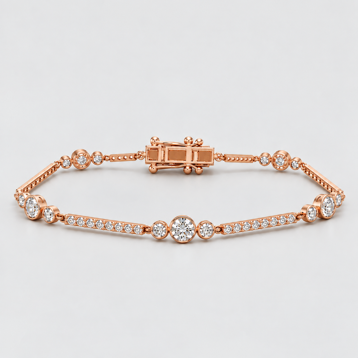 2 Ct. Round Cut Lab Grown Diamond Tennis Bracelet (EF/VVS-VS)