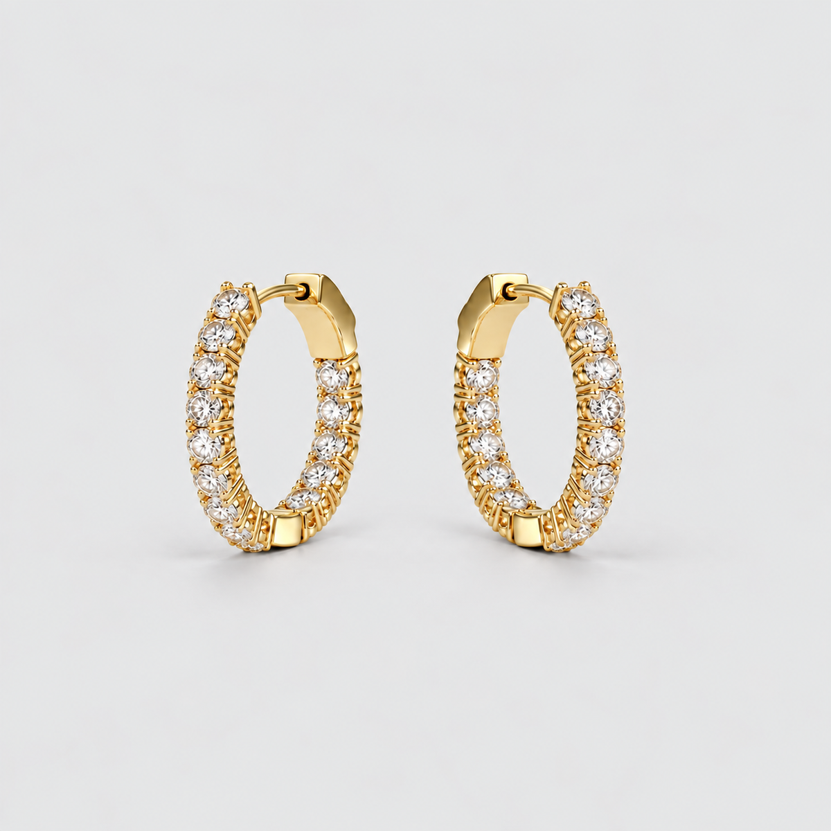 Lab Grown Diamond Round Hoop Earrings 0.85 Ct. (EF/VVS-VS)