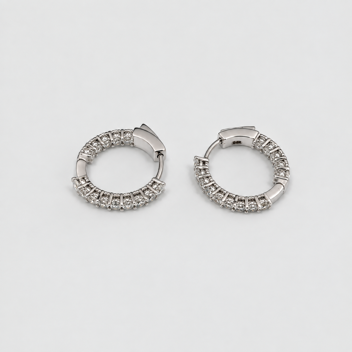 Lab Grown Diamond Round Hoop Earrings 0.85 Ct. (EF/VVS-VS)