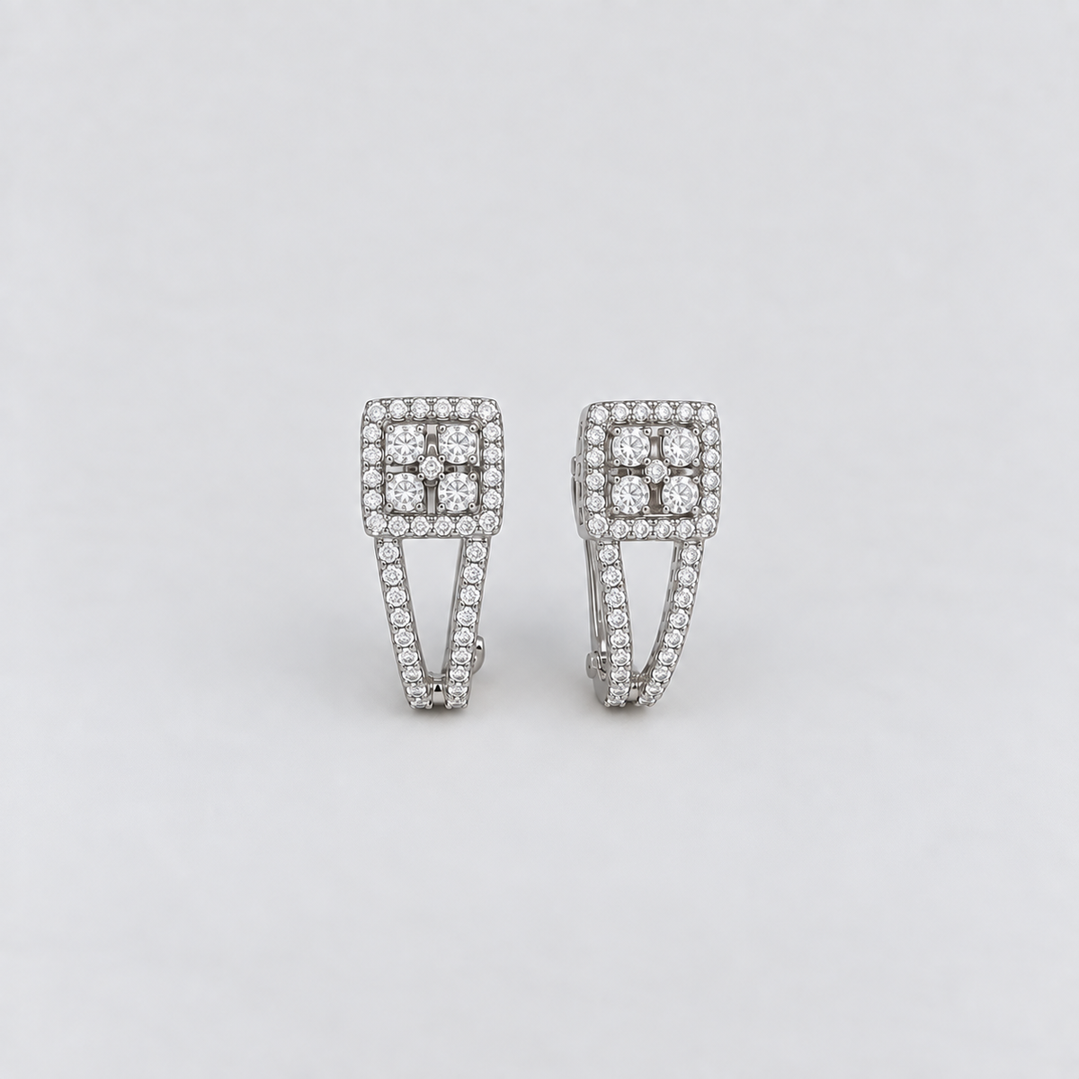 Round Cut Lab Grown Diamond Hoop Earrings 0.89 Ct. (EF/VVS-VS)