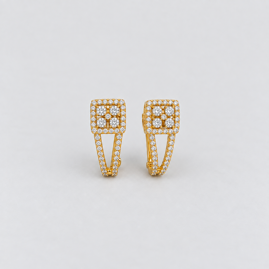 Round Cut Lab Grown Diamond Hoop Earrings 0.89 Ct. (EF/VVS-VS)