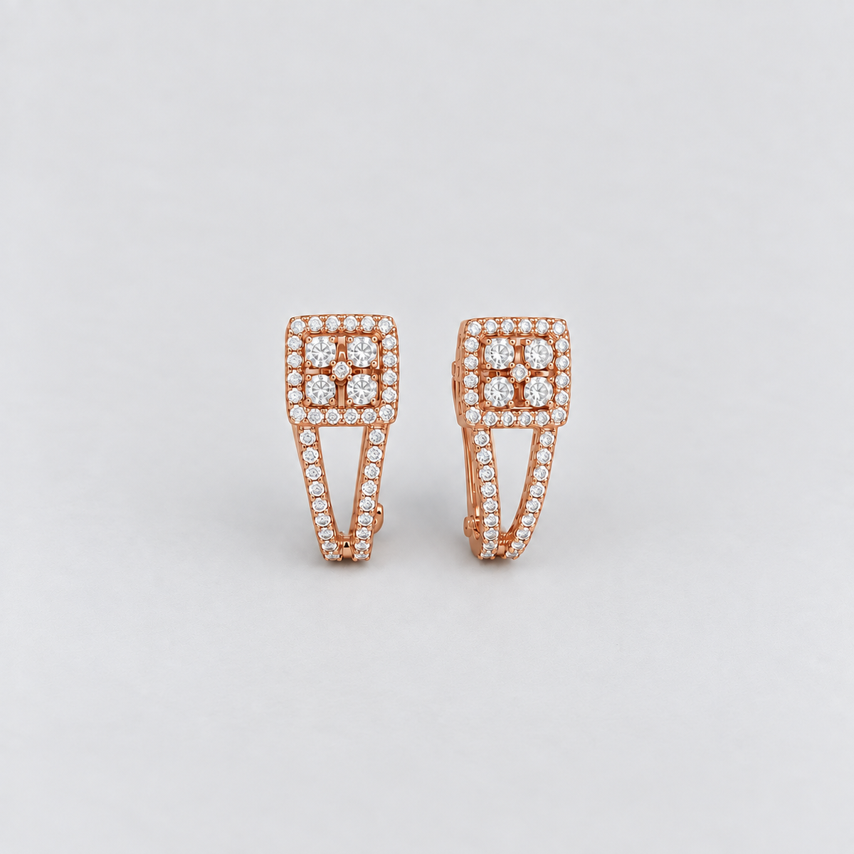 Round Cut Lab Grown Diamond Hoop Earrings 0.89 Ct. (EF/VVS-VS)